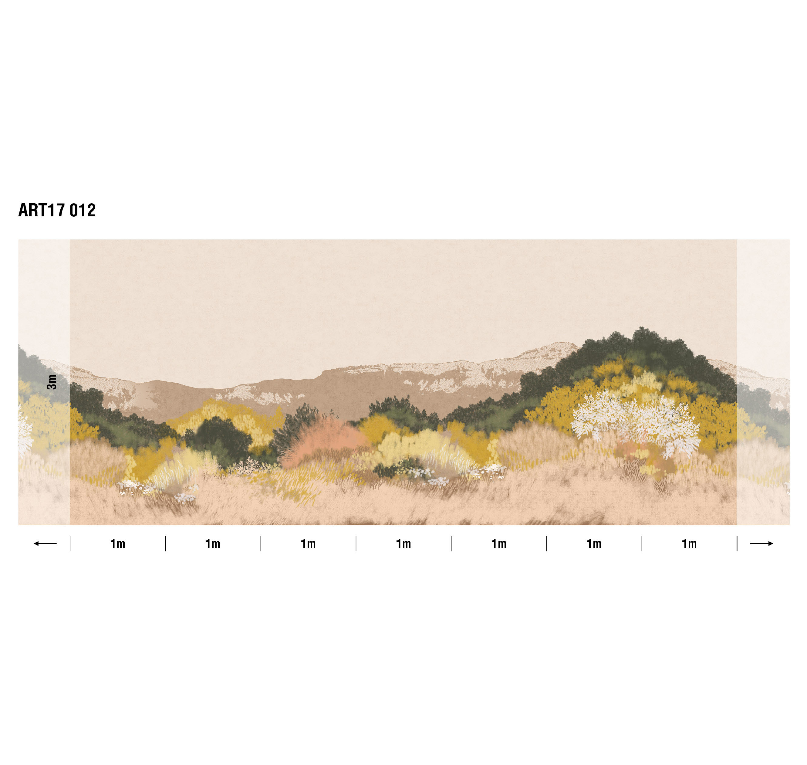 Панно Loymina Пейзаж 2 Степь ART17 012 3×7